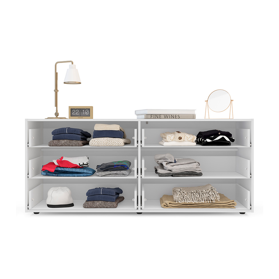 Cômoda Valência 6 Gavetas Branca