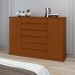 Cômoda Vedra 2 Portas 7 Gavetas Frassino