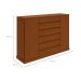 Cômoda Vedra 2 Portas 7 Gavetas Frassino
