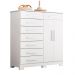 Cômoda Verona 1 Porta 8 Gavetas Branca