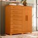 Cômoda Verona 1 Porta 8 Gavetas Cinamomo