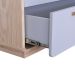 Cômoda Wave 3 Gavetas Nature e Cinza