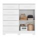 Cômoda Xangai 2 Portas 6 Gavetas Branca