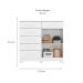 Cômoda Xangai 2 Portas 6 Gavetas Branca