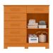 Cômoda Xangai 2 Portas 6 Gavetas Cinamomo