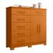 Cômoda Xangai 2 Portas 6 Gavetas Cinamomo