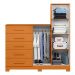 Cômoda com Espelho New Master 2 Portas 5 Gavetas Cinamomo