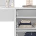 Cômoda com Espelho Porto 4 Gavetas Branca e Creme