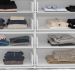 Cômoda com Espelho Porto 8 Gavetas Branca e Cinza