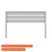 Cabeceira Casal Charme Beauty Cool Gray