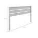 Cabeceira Casal Charme Beauty Cool Gray