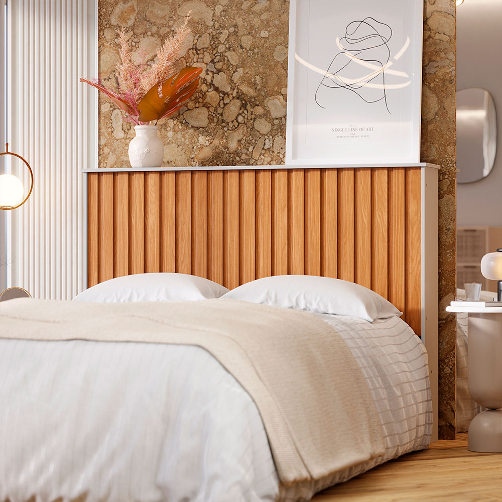 Cabeceira Casal Detroit Nature e Off White