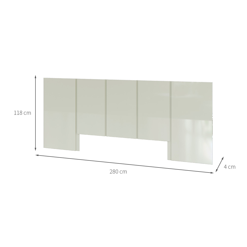 Cabeceira King Basic Off White