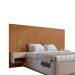 Cabeceira Queen com 2 Mesas de Apoio Florença 2 GV Cedro e Off White
