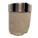 Cachepot Toulon G Azul Marinho e Cru