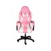 Cadeira Gamer Hawker Poliuretano Rosa