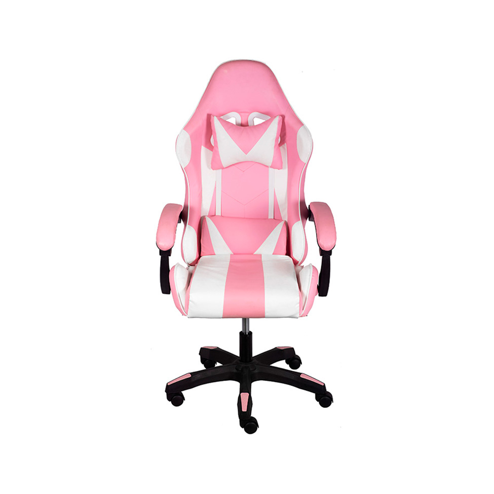 Cadeira Gamer Hawker Poliuretano Rosa