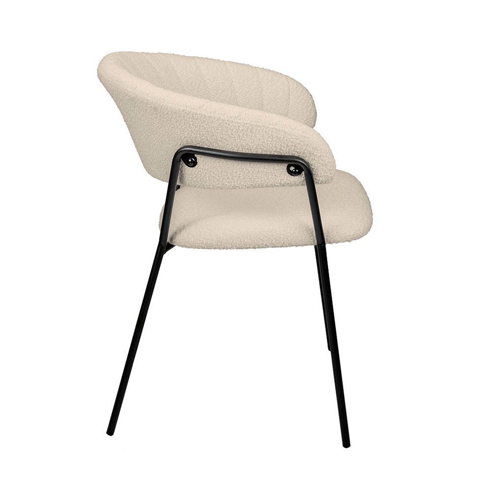 Cadeira Mara Bouclé Off White