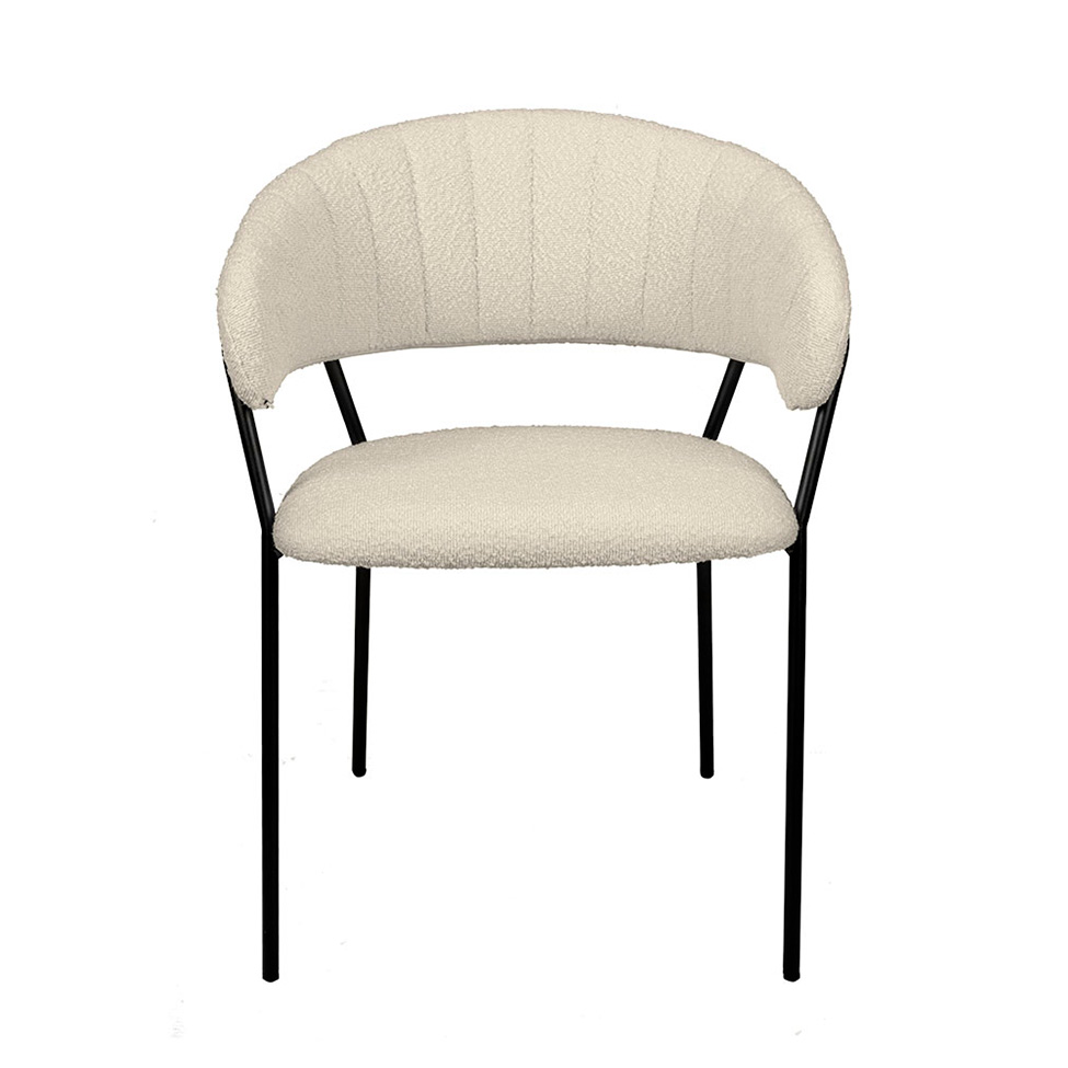 Cadeira Mara Bouclé Off White