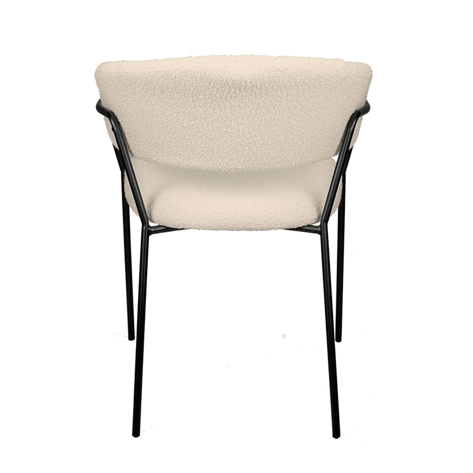 Cadeira Mara Bouclé Off White