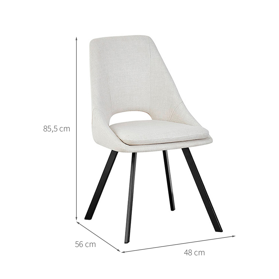 Cadeira Nora Linho Off White