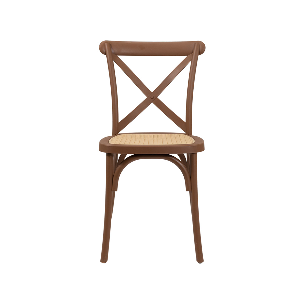 Cadeira Paris com Rattan Terracota