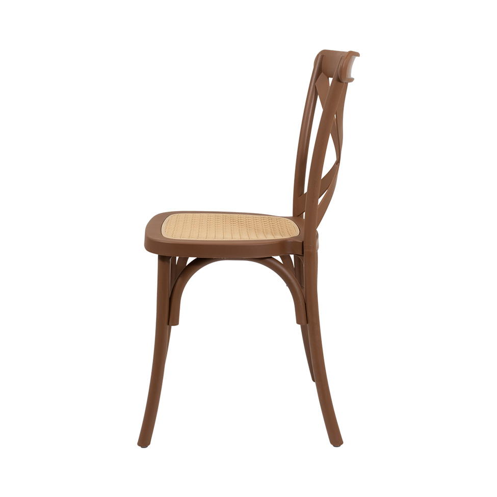 Cadeira Paris com Rattan Terracota