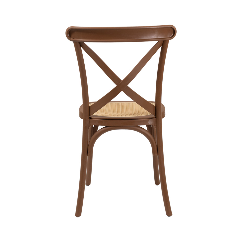 Cadeira Paris com Rattan Terracota