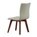 Cadeira Trevizzo Linho Off White e Castanho