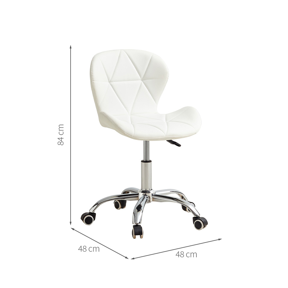 Cadeira de Escritório Liore Office Revestimento Sintético Branca