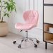 Cadeira de Escritório Liore Office Revestimento Sintético Rosa