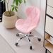 Cadeira de Escritório Liore Office Revestimento Sintético Rosa