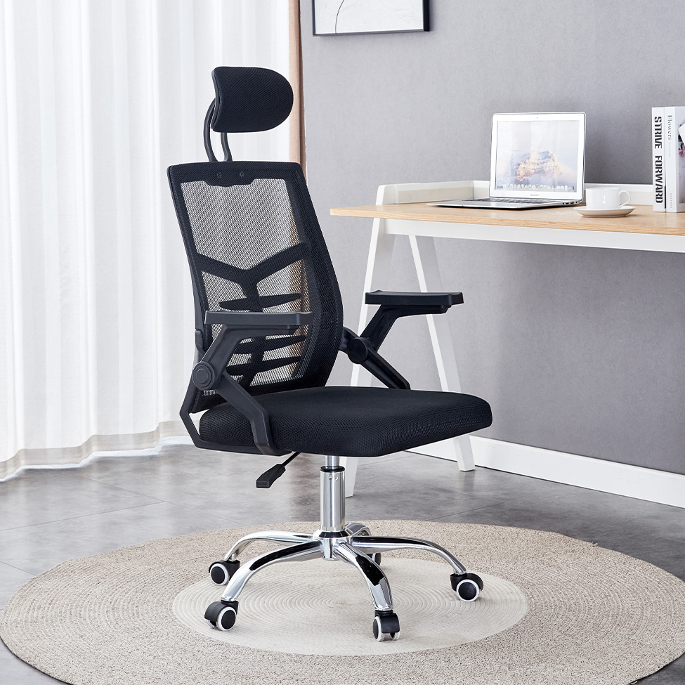 Cadeira de Escritório Secretária Sollene Preta