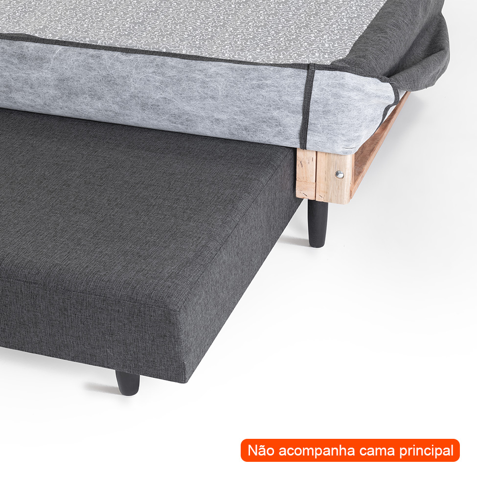 Cama Auxiliar Doppio Letto Mescla Chumbo 88x180 cm
