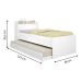 Cama Bibox Solteiro Corina Branco