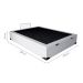 Cama Box Baú Martin Premium com Colchão Casal Sublime Mola Ensacada e Espuma Viscoelástica (32x138x188) e 2 Travesseiros Guldi Soft Nasa Branco