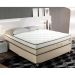 Cama Box Casal Aquarius com Colchão Casal Molas Ensacadas Bege e Branca