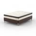 Cama Box Casal com Colchão Diamond Euro MR (63x138x188) Bege e Marrom