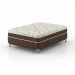 Cama Box Casal com Colchão Hórus (63x138x188) Bege e Marrom
