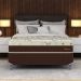 Cama Box Casal com Colchão Hórus (63x138x188) Bege e Marrom