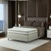 Cama Box Casal com Colchão Milani Mola Verticoil Bege