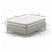 Cama Box Casal com Colchão Milani Mola Verticoil Bege