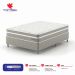 Cama Box Casal com Colchão Milani Mola Verticoil Bege