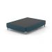 Cama Box Casal com Colchão Safira (63x138x188) Azul e Branco