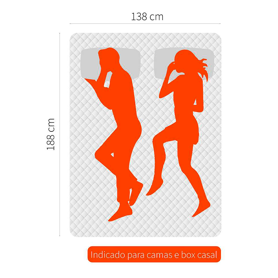 Cama Box Casal com Colchão Sonhare Mola Ensacada Bege