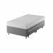 Cama Box Conjugada Solteirão com Cama Auxiliar Premier Unibox Molas Ensacadas (63x108x198) Cinza