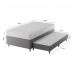 Cama Box Conjugada Solteirão com Cama Auxiliar Premier Unibox Molas Ensacadas (63x108x198) Cinza