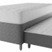 Cama Box Conjugada Solteirão com Cama Auxiliar Premier Unibox Molas Ensacadas (63x108x198) Cinza