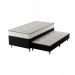 Cama Box Conjugada Solteiro Premier Unibox Molas Ensacadas (63x88x188) com Cama Auxiliar Preta 