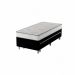 Cama Box Conjugada Solteiro Premier Unibox Molas Ensacadas (63x88x188) com Cama Auxiliar Preta 